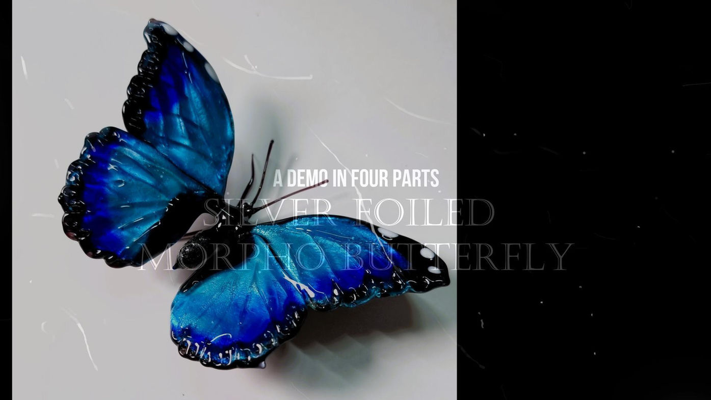 Silver foiled butterfly part 1 - First wing